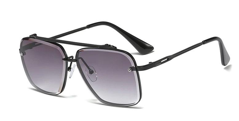 Fashion Shades 45827 Pilot Polygon Metal Frame Sunglasses For Men And Women-Unique and Classy