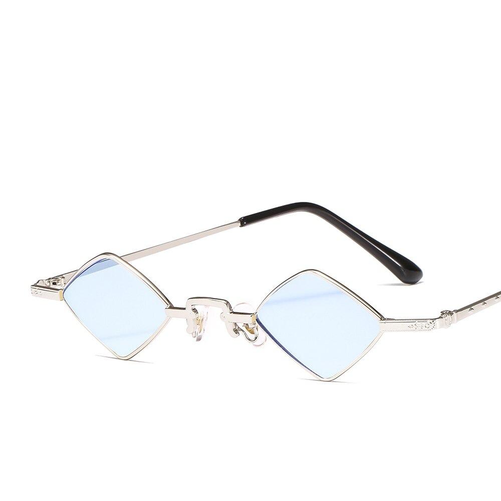 Brand Design Metal Frame Diamond Shaped Small Retro Sunglasses For Men And Women-Unique and Classy