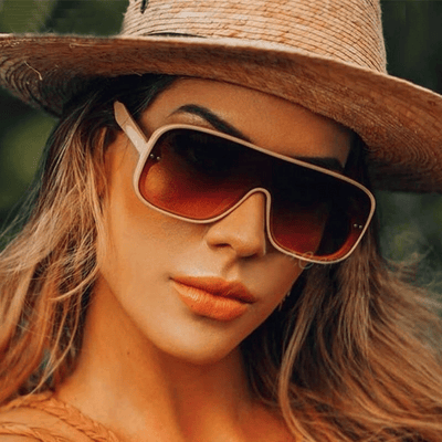 One Lens Square Simple Sunglasses Men And Women-Unique and Classy