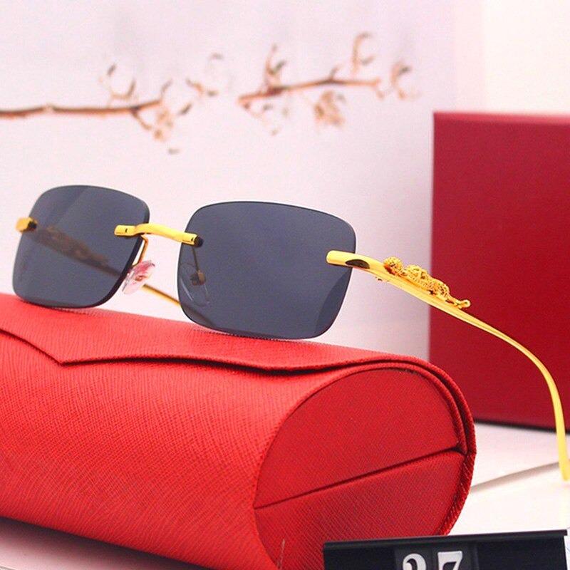 New Square Frameless Metal Trend Fashion Sunglasses For Men And Women-Unique and Classy