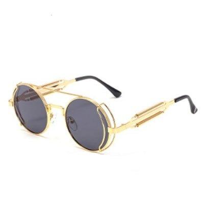 2020 Fashion Luxury Brand Retro Round Steampunk Sunglasses For Men And Women-Unique and Classy