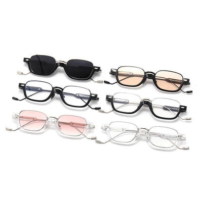 Semi-Metal Frame Classic Vintage Brand Designer Sunglasses For Unisex-Unique and Classy