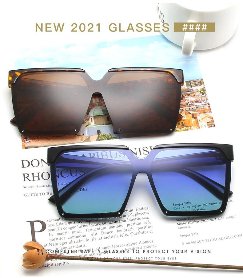 2021 New Vintage Classic Oversized Square Frame Fashion Gradient Sunglasses For Men And Women-Unique and Classy
