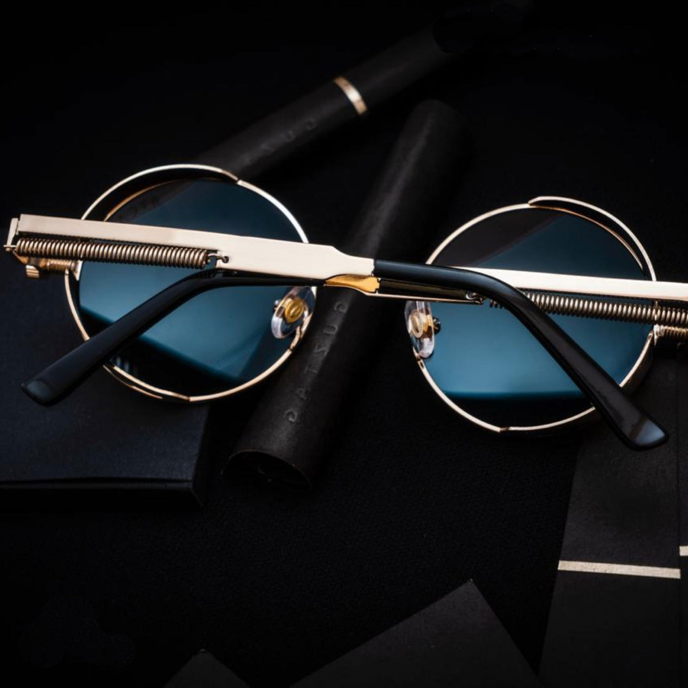Classic Wilcox Blue Gold Eyewear For Men And Women-Unique and Classy
