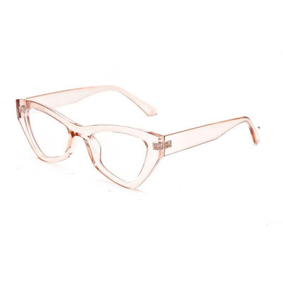 2021 Trendy Office Style Anti Blue Light Retro Clear Lens Cat Eye Computer Eyeglasses Spectacle Frame For Men And Women