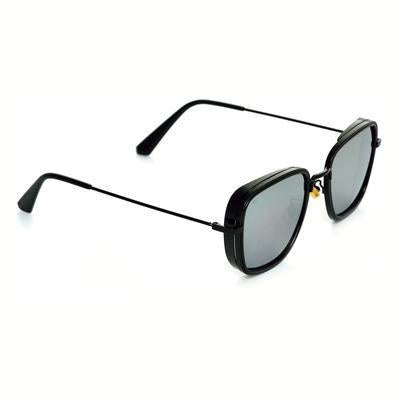 KB Silver And Black Premium Edition Sunglasses For Men And Women-Unique and Classy