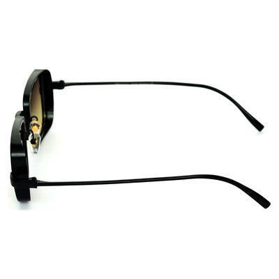 Shaded Yellow And Black Retro Square Sunglasses For Men And Women-Unique and Classy