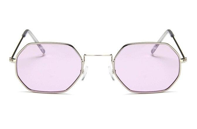 Classy Vintage Polygon Clear Lens Sunglasses For Men And Women -Unique and Classy