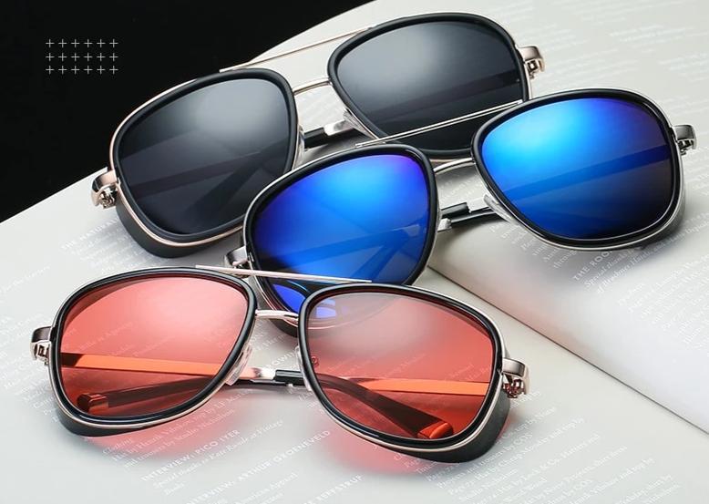 Stylish Iron Man Square Vintage Sunglasses For Men And Women-Unique and Classy