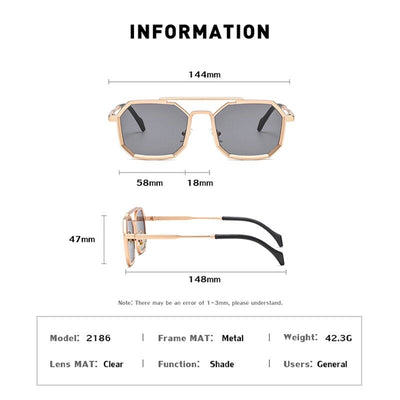 Cool Hexagon Candy Sunglasses For Unisex-Unique and Classy
