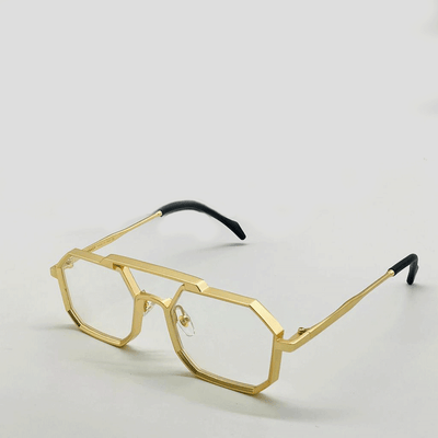 Vintage Hexagon Style Metal Sunglasses For Unisex-Unique and Classy