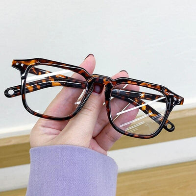 Buy Transparent Anti Blue Light Glasses Square Computer Eyeglasses Men And Women