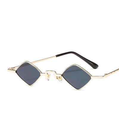 Brand Design Metal Frame Diamond Shaped Small Retro Sunglasses For Men And Women-Unique and Classy