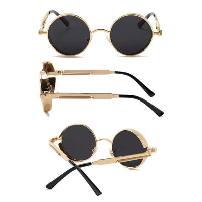 High Quality Retro Classic Luxury Brand Designer Round Metal Frame Sunglasses For Men And Women-Unique and Classy