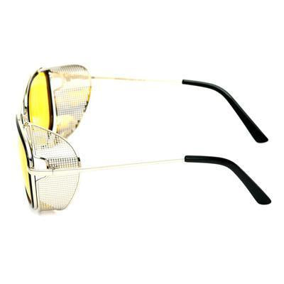 Square Yellow And Silver Sunglasses For Men And Women-Unique and Classy