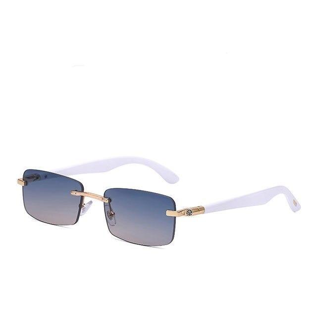 Fashion Metal Diamond 2021 Luxury Boundless Frame Avant-garde Sunglasses For Men And Women-Unique and Classy