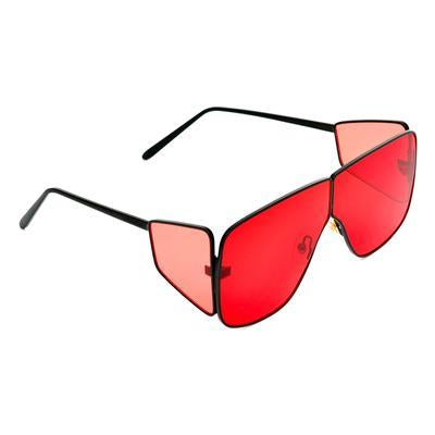 Square Red And Black Sunglasses For Men And Women-Unique and Classy