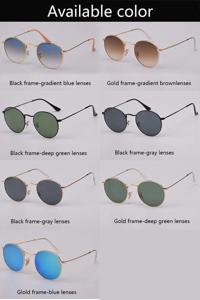 Small Round Metal Frame Retro Sunglasses For Men And Women-Unique and Classy