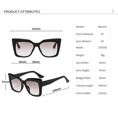 2021 Classic Vintage Cat Eye Square Frame High Quality Retro Fashion Brand Designer Sunglasses For Men And Women-Unique and Classy