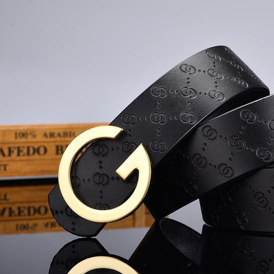 High Quality Luxury G-Shape Leather Belt For Men-Unique and Classy