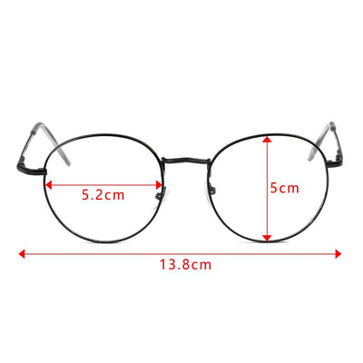 New Stylish Eyeglasses Round Metal Frame Reading Glasses Eyewear Vintage Women Men - Unique and Classy