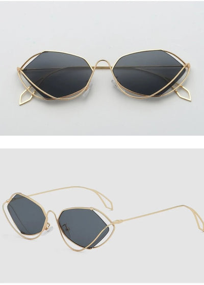 New Stylish Polygon Gradient Sunglasses For Women-Unique and Classy