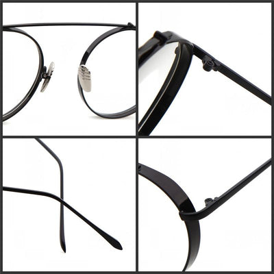 High Quality Round Glasses Frame Vintage Optical Eyeglasses Clear Lens Retro Classic Glasses Eyewear Men - Unique and Classy