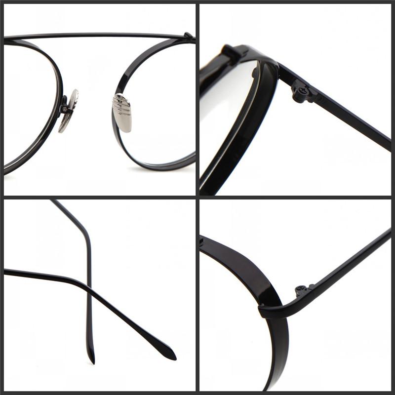 High Quality Round Glasses Frame Vintage Optical Eyeglasses Clear Lens Retro Classic Glasses Eyewear Men