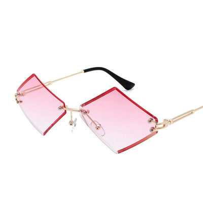 New Stylish Cat Eye Rim Less Sunglasses For Women -Unique and Classy