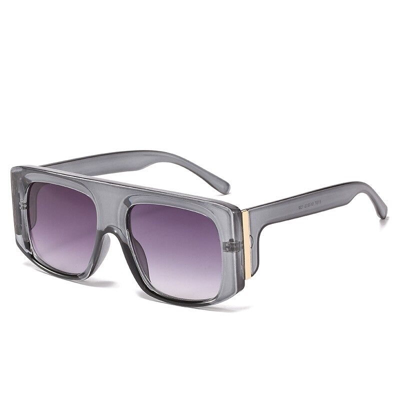 Retro Fashion Oversized Square Frame Sunglasses For Unisex-Unique and Classy