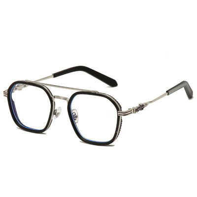 Oversized Titanium Glasses Acetate Anti-Blue Pilot Glasses Frame For Unisex