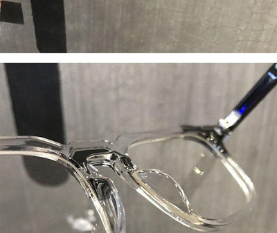 Buy Transparent Anti Blue Light Glasses Square Computer Eyeglasses Men And Women