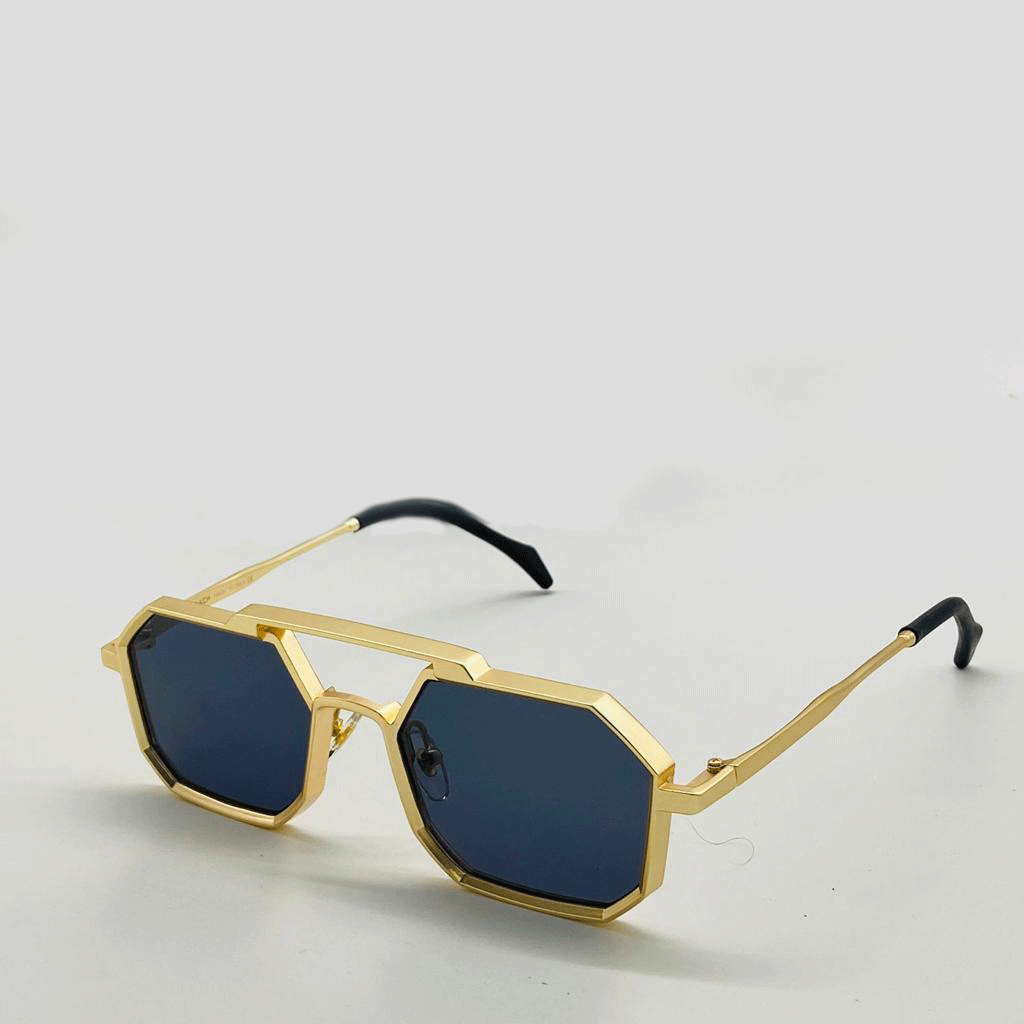 Vintage Hexagon Style Metal Sunglasses For Unisex-Unique and Classy