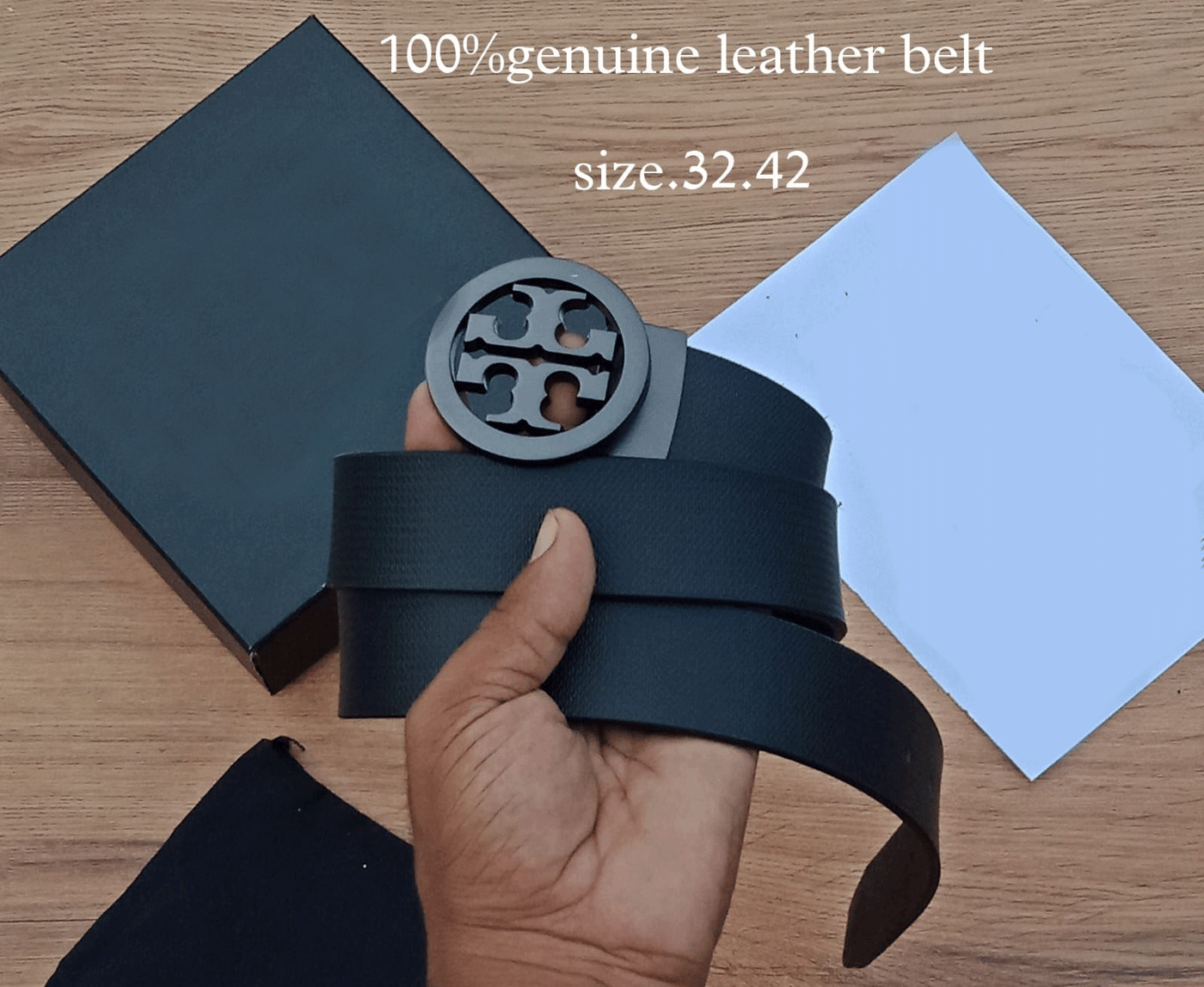 Vintage Design Round Pattern Leather Strap Belt For Men's-Unique and Classy