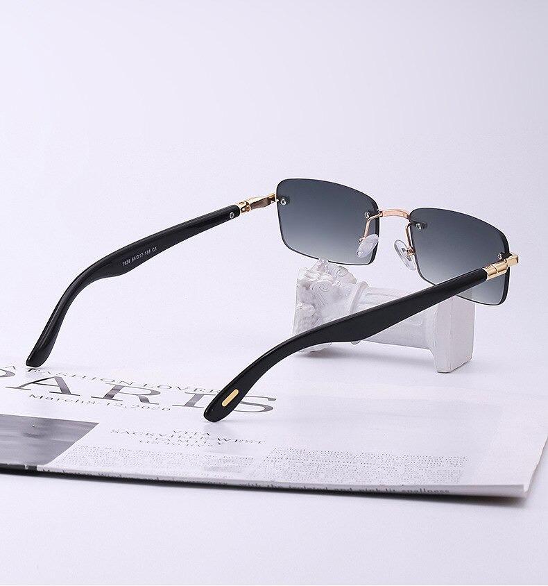 2021 Luxury Boundless Frame Avant-garde Retro Brand Design Sunglasses For Men And Women-Unique and Classy