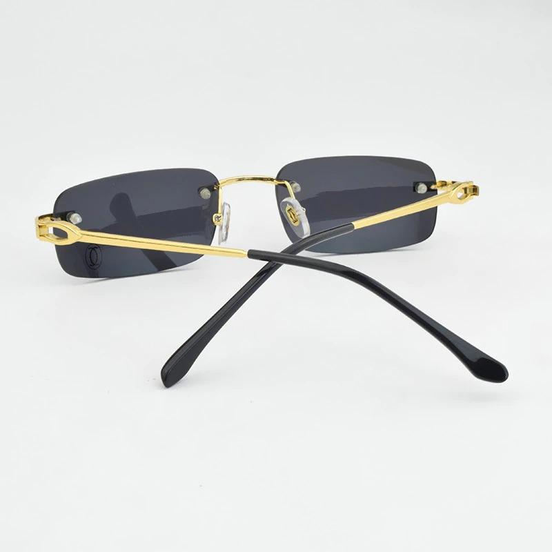 Brand Designer Fashion Rimless 2021 Retro Sunglasses For Men And Women-Unique and Classy