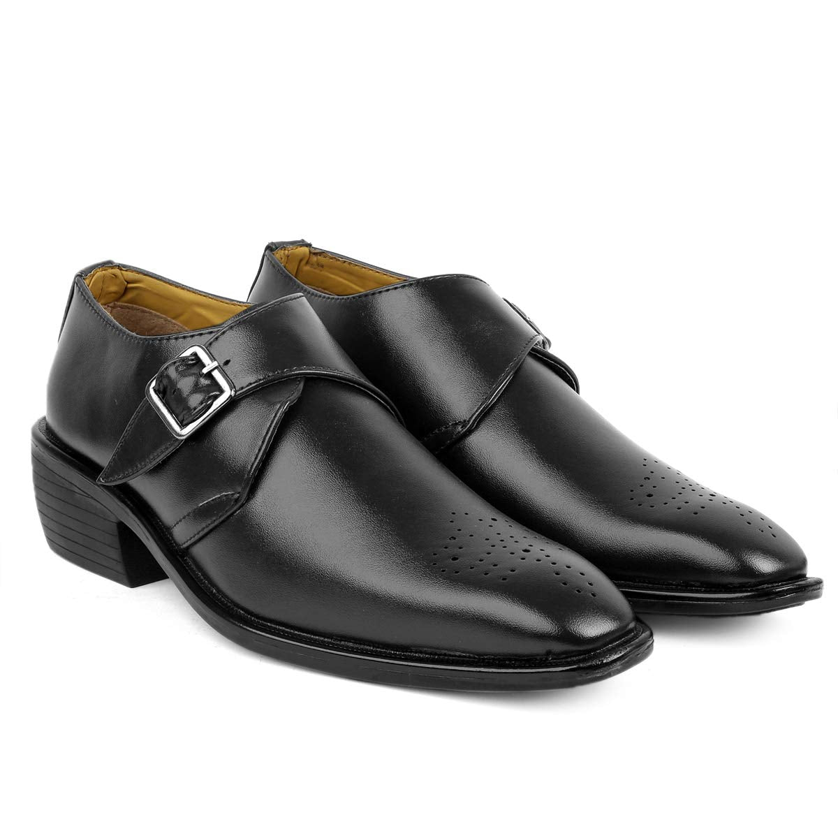 Classy Casual And Formal Black Moccasin Monk Slip-on Shoes For Men-Unique and Classy