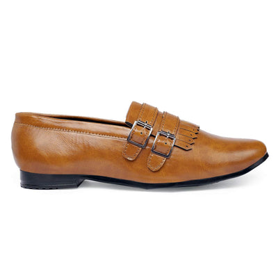 Double Monk Suede Material Pu Leather Casual & Part Wear Shoes For Men's-Unique and Classy