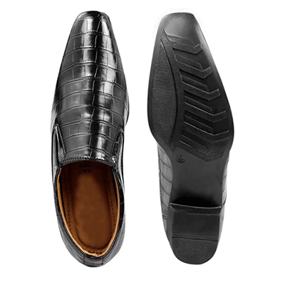 Crocodile Style Height Increasing Faux Leather Material Casual,Loafer and Moccasins Shoes-Unique and Classy