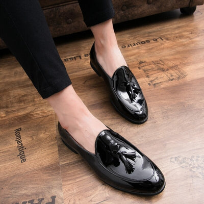 New Fashionable Oxford Business,Wedding,Party Wear Black Tassel Loafers-Unique and Classy