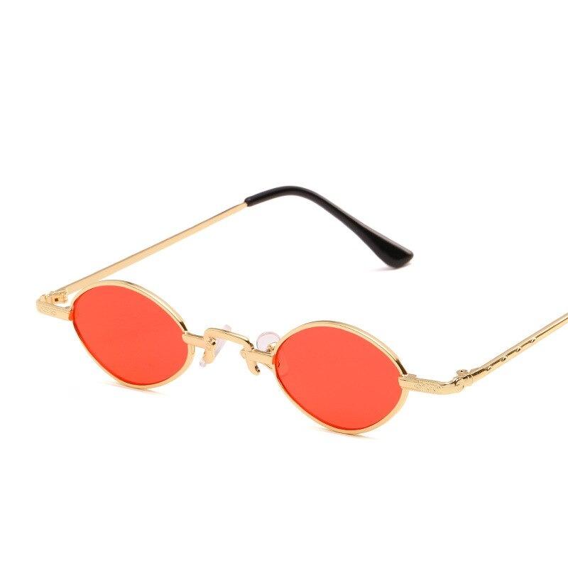 Small Oval Metal Frame Trendy Sunglasses For Men And Women-Unique and Classy