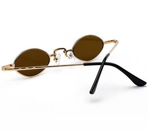 Small Oval Metal Frame Trendy Sunglasses For Men And Women-Unique and Classy