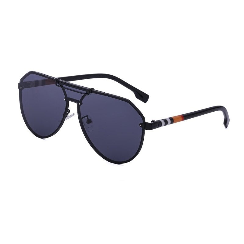 Oval Frameless One Piece Shade Eyewear For Unisex-Unique and Classy