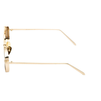 Retro Round Gold Brown Sunglasses For Men And Women-Unique and Classy