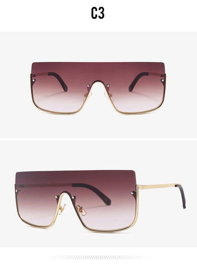 New Arrival Luxury Half Rim Less Gradient Sunglasses For Men And Women-Unique and Classy