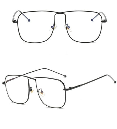 Retro Oversize Square Metal Reading glasses For Men And Women-Unique and Classy