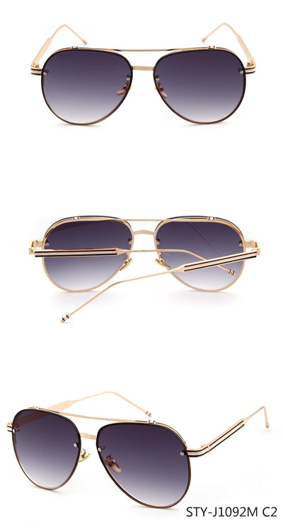 Classic Aviator Vintage Gradient Sunglasses For Women-Unique and Classy