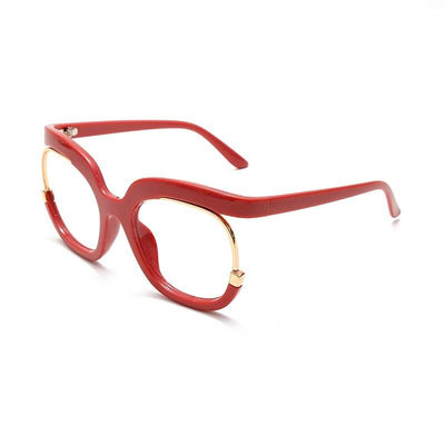 Classic Cool Retro Fashion Unique Square Designer Frame Clear Lens Stylish Brand Sunglasses For Men And Women-Unique and Classy