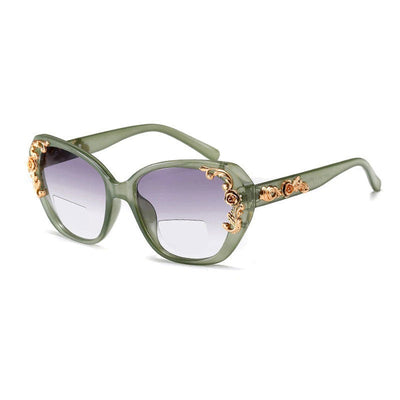 New Exotic Flower Design Frame Sunglasses For Unisex-Unique and Classy