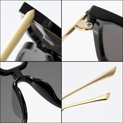 Retro One Piece Square Sunglasses For Men And Women-Unique and Classy